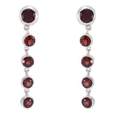 Hazel Red Stud Earrings for Everyday Glam Garnet Red Stud