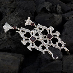 Siti Red Stud Earrings for Fashionable Everyday Wear