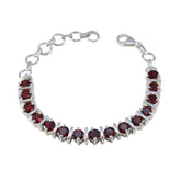 Genesis Red Tennis Bracelet Baby Shower Gift Garnet Red