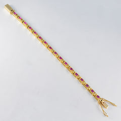 Lili Red Tennis Bracelet for Women - Colorful Elegance