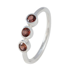 Zazlle Red Trilogy Ring in Silver - Stunning Gemstone Design