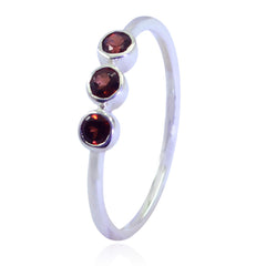 Zazlle Red Trilogy Ring in Silver - Stunning Gemstone Design