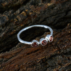 Zazlle Red Trilogy Ring in Silver - Stunning Gemstone Design
