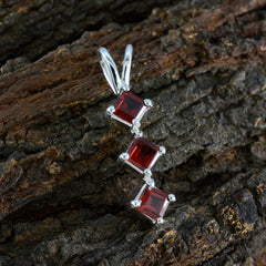 Renata Red Wedding Pendant Jewelry for Elegant Style Garnet Red Red