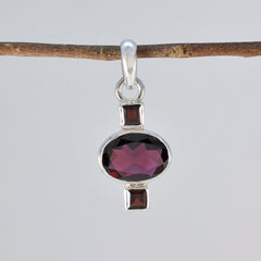 Ines Red Wedding Pendant - Stylish Gemstone Jewelry