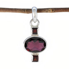 Ines Red Wedding Pendant - Stylish Gemstone Jewelry Garnet Red Red