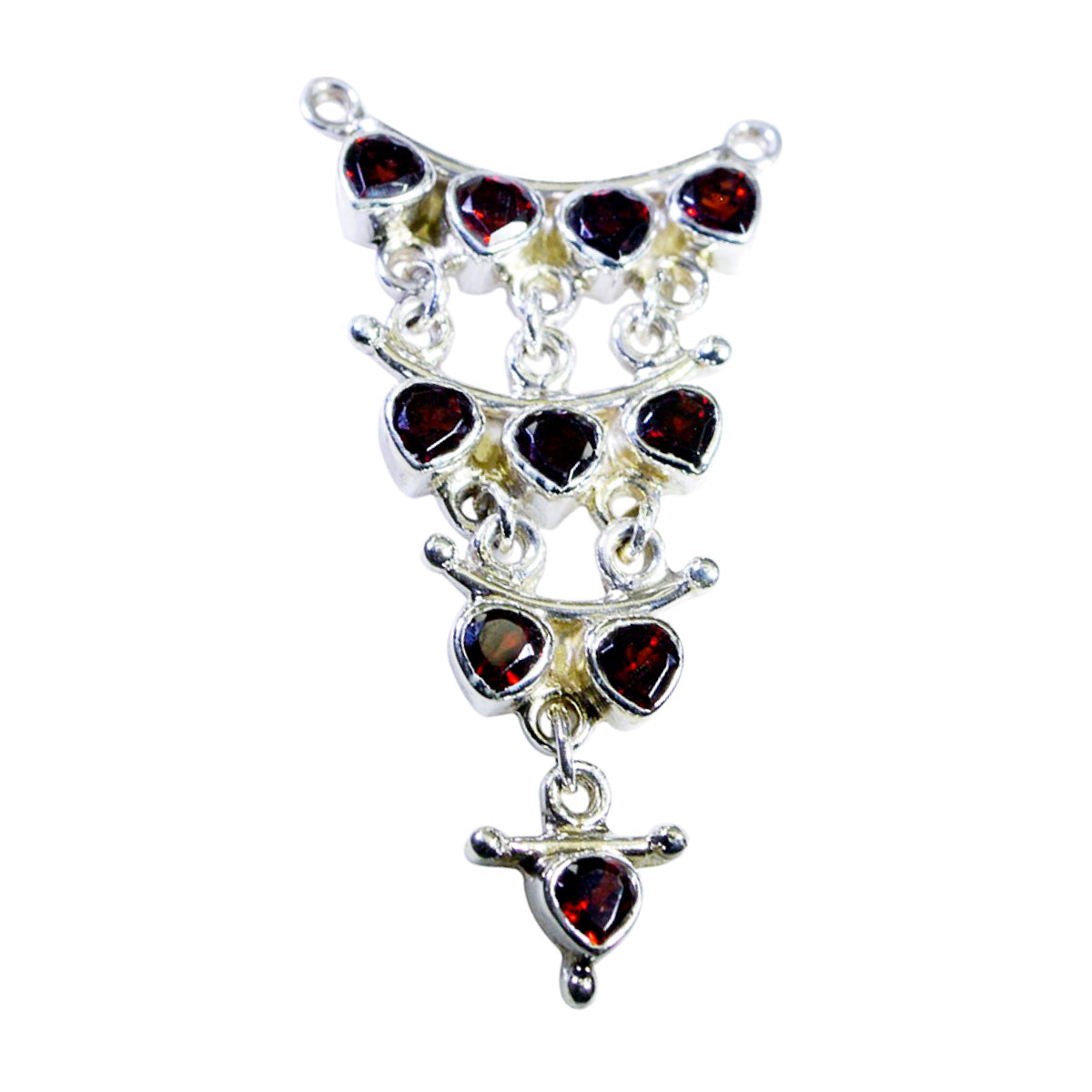 Hannah Red Wedding Pendant for Stylish Occasions Garnet Red Red