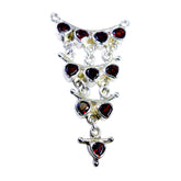 Hannah Red Wedding Pendant for Stylish Occasions Garnet Red Red