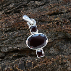 Ines Red Wedding Pendant - Stylish Gemstone Jewelry