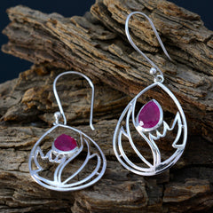 Josephine Red Whisper Solitaire Earrings - Chic Style