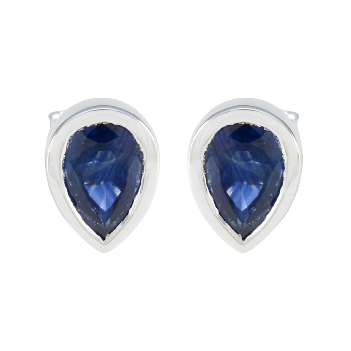 Renata Blue Solitaire Earrings for Every Occasion Blue Sapphire Blue Stud