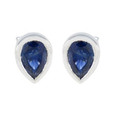 Renata Blue Solitaire Earrings for Every Occasion Blue Sapphire Blue Stud