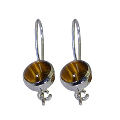 Renata Brown Dangle Earrings for Everyday Glam Tiger Eye Brown Dangle