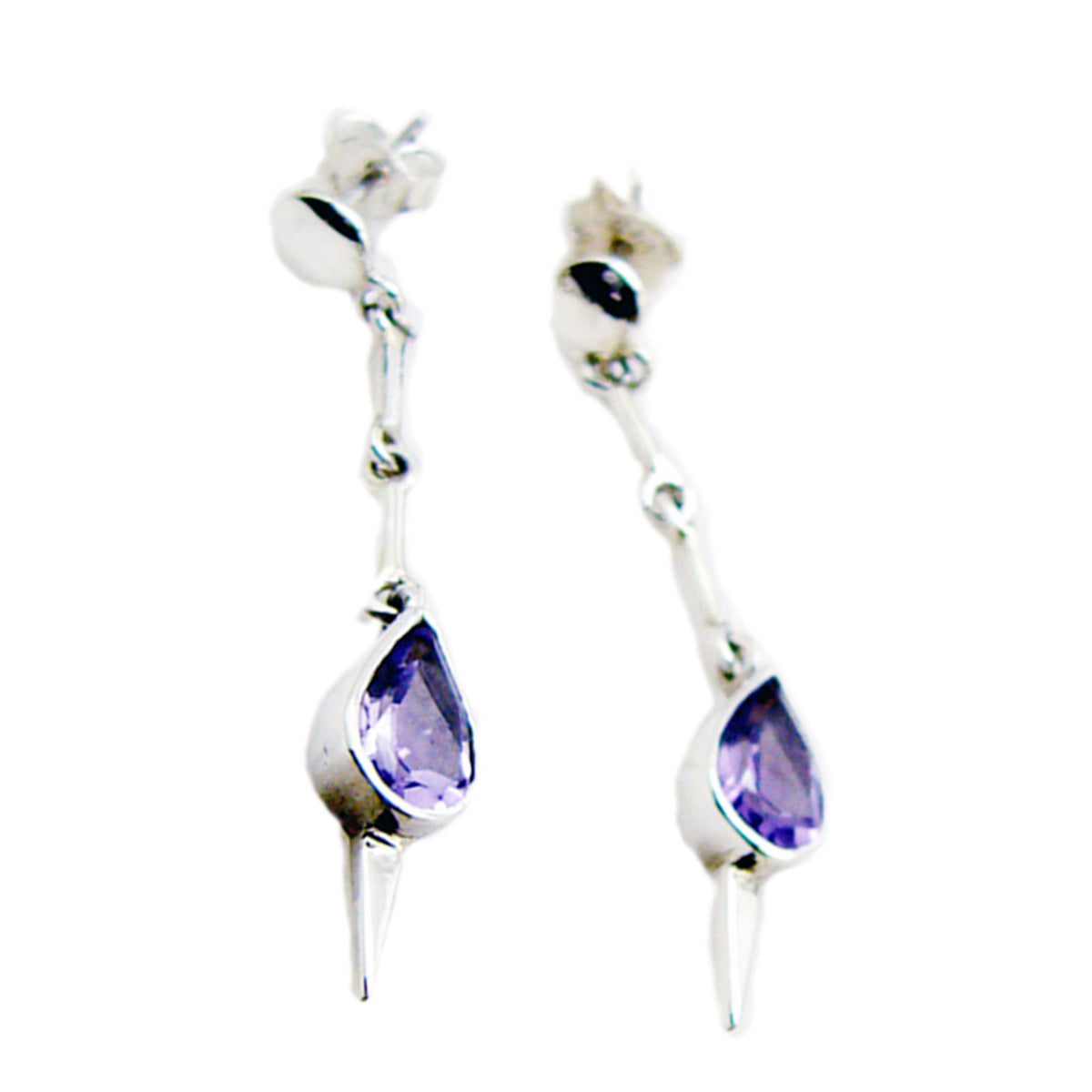 Renata Purple Stud Earrings for Everyday Glam Amethyst Purple Stud