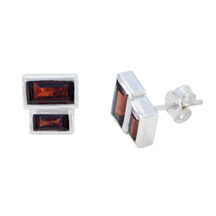 Renata Red Stud Earrings for Stylish Everyday Wear
