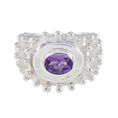 Agustina Retro Purple Solitaire Ring