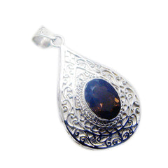 Mariana Retro Style Silver Pendant for Women with Gemstone