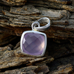 Riley Pink Pendant Jewelry - Elegant Silver Gemstone Pendant