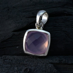 Riley Pink Pendant Jewelry - Elegant Silver Gemstone Pendant