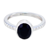 Hye-jin Abstract Black Solitaire Ring Black Onyx Black