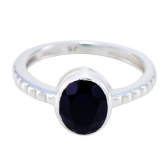 Hye-jin Abstract Black Solitaire Ring Black Onyx Black