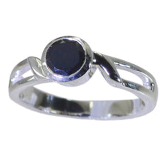 Liyana Abstract Black Solitaire Ring