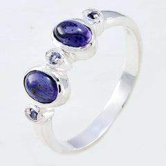 Araya Abstract Blue Gemstone Ring in Sterling Silver