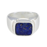 Olivia Abstract Blue Solitaire Ring Lapis Lazuli Blue