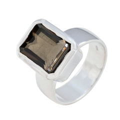 Nella Abstract Brown Solitaire Ring