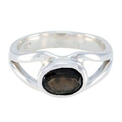 Harper Abstract Brown Solitaire Ring