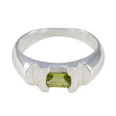 Teresa Abstract Green Solitaire Ring Peridot Green