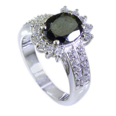 Florencia Abstract Multicolor Halo Ring with Gemstones Tourmaline Multicolor