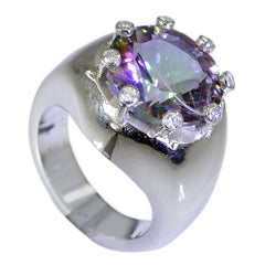 Carla Abstract Multicolor Statement Ring with Gemstone