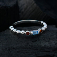 Zazlle Abstract Multicolor Trilogy Ring for Stylish Glam