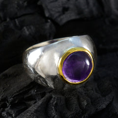 Alice Abstract Purple Solitaire Ring