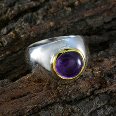 Alice Abstract Purple Solitaire Ring