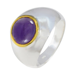 Alice Abstract Purple Solitaire Ring