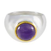 Alice Abstract Purple Solitaire Ring Amethyst Purple