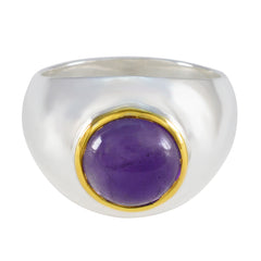 Alice Abstract Purple Solitaire Ring Amethyst Purple