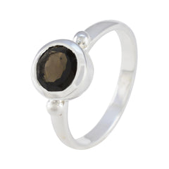 Teresa Abstract Brown Solitaire Ring