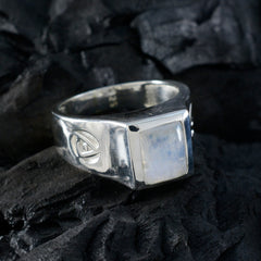 Bella Abstract White Solitaire Ring