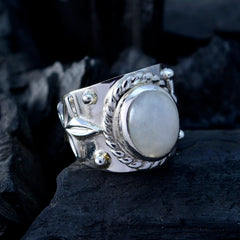 Riley Abstract White Solitaire Ring