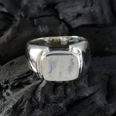 Penelope Abstract White Solitaire Ring