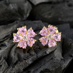 Aiko Pink Stud Earrings for Everyday Glam