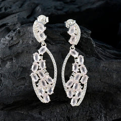 Aiko Pink Stud Earrings - Elegant Gemstone Design