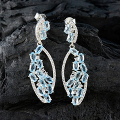 Amanda Blue Stud Earrings for Everyday Glam