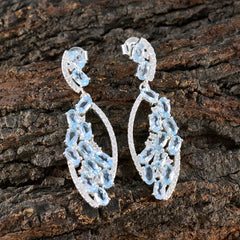 Amanda Blue Stud Earrings for Everyday Glam