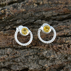 Amanda Yellow Solitaire Earrings for Everyday Elegance