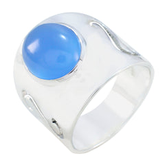 Amelia Filigree Blue Solitaire Ring