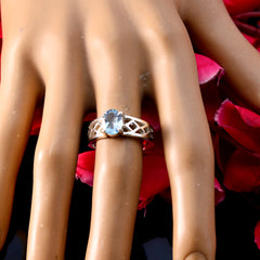 Antonia Rope-Wire Blue Solitaire Ring